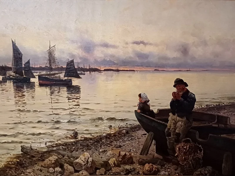 1846-Frithjof Smith - Hald - Tramonto sul fiordo